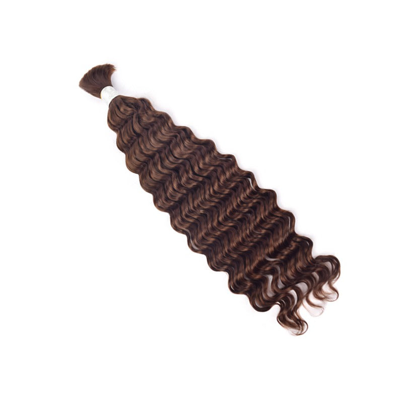 Braiding Hair - #4 Deep Wave Human Hair	