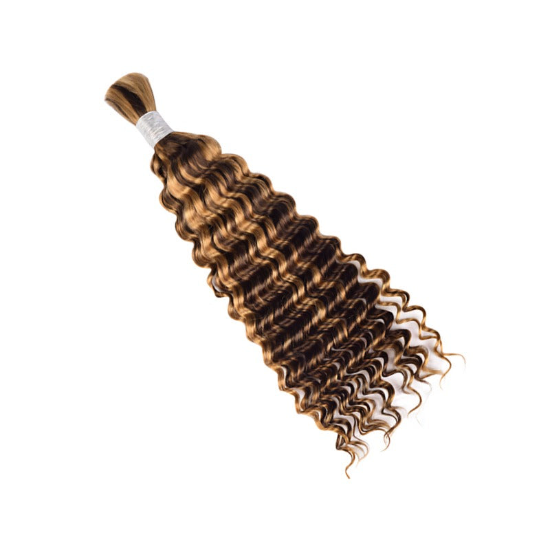 Braiding Hair - #4/27 Deep Wave Human Hair	