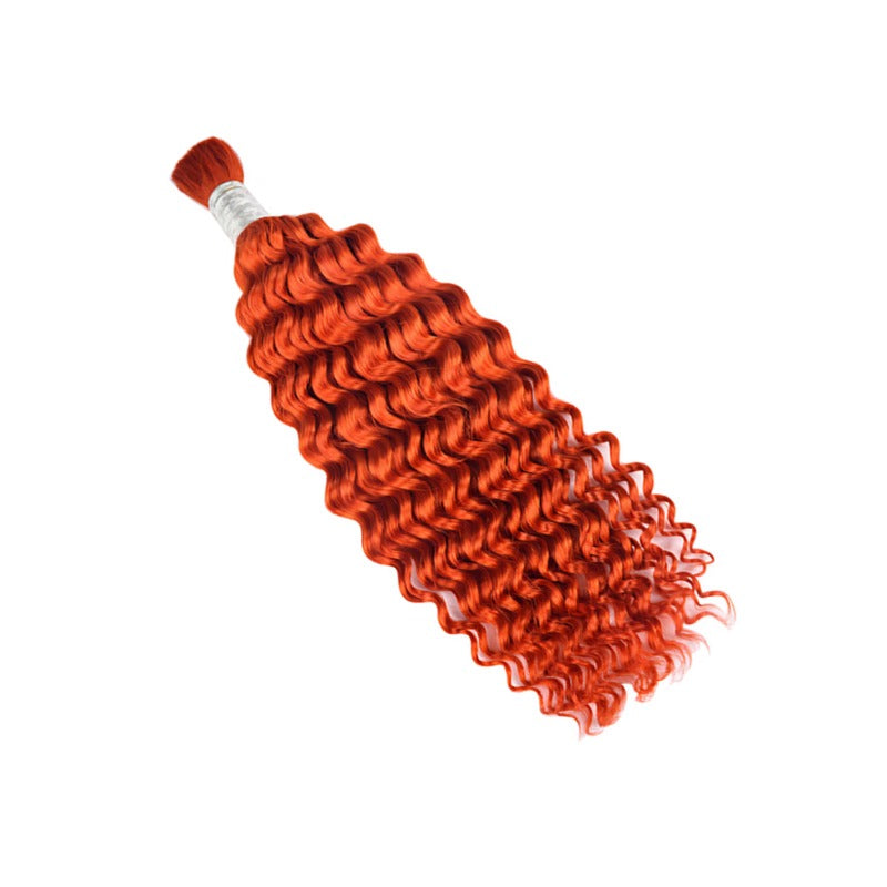 Braiding Hair - #350 Ginger Deep Wave Human Hair	