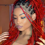 Braiding Hair - #Red Deep Wave Human Hair