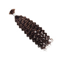 Braiding Hair - #2 Dark Brown Deep Curly Human Hair	