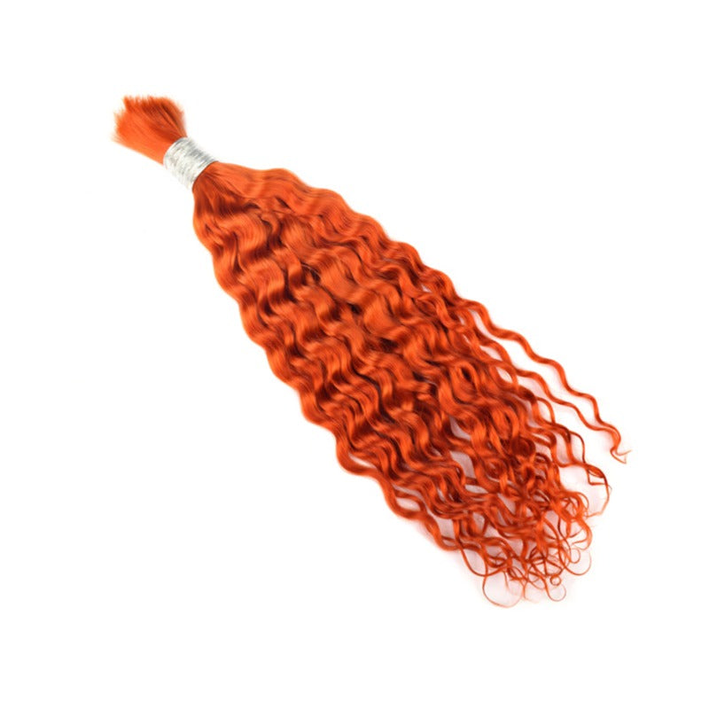 Braiding Hair - #350 Ginger Deep Curly Human Hair	