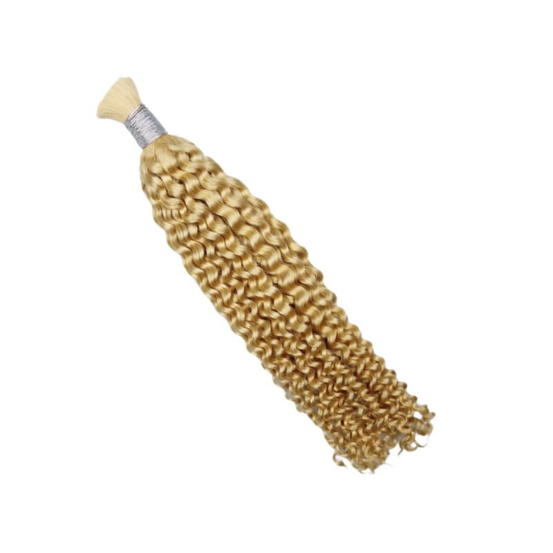 Braiding Hair - #613 Deep Curly Human Hair	