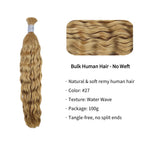 Braiding Hair - #27 Water Wave Human Hair