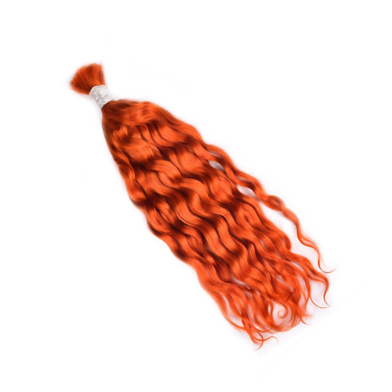 Braiding Hair - #350 Ginger Water Wave Human Hair	