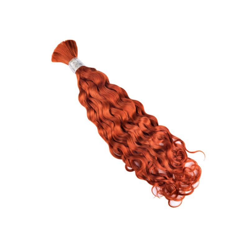 Braiding Hair - #350 Ginger Italian Curly Human Hair	