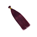 Braiding Hair - #99J Burgundy Straight Human Hair	