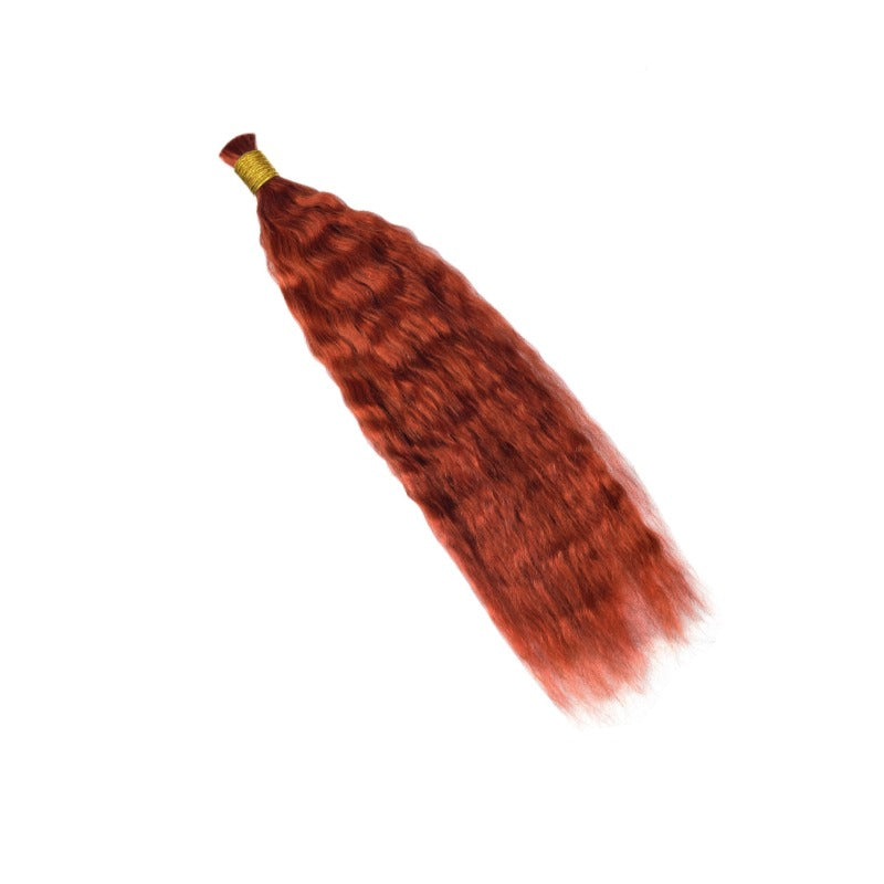 Braiding Hair - #350 Ginger Wet and Wavy Human Hair	