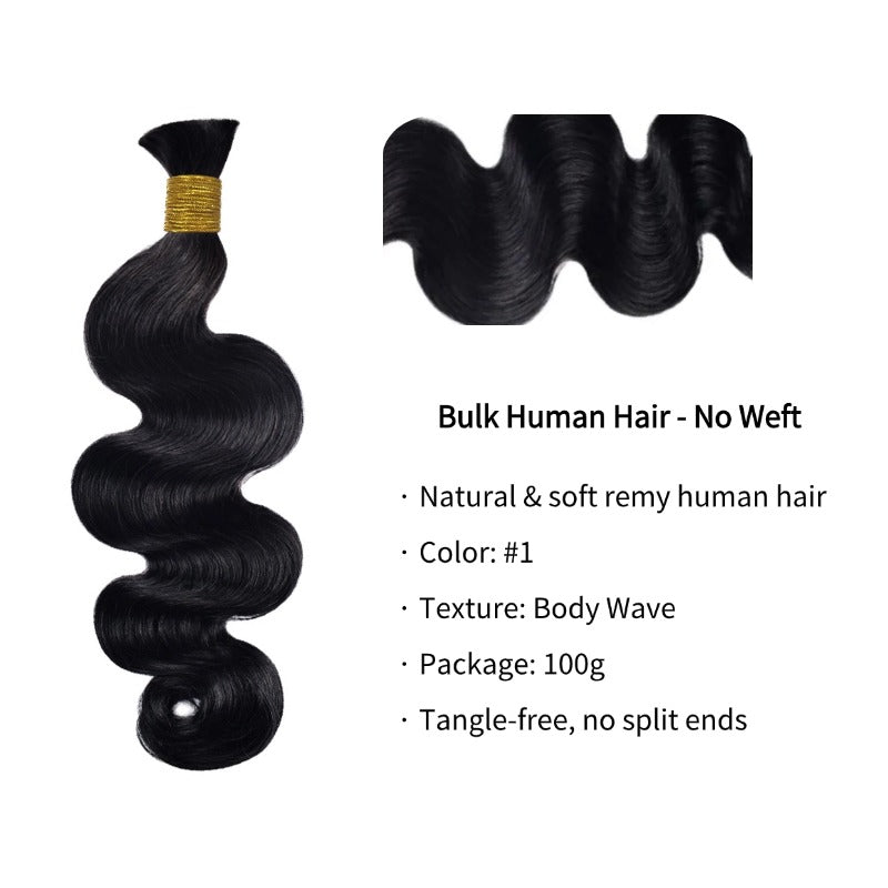 Braiding Hair - #1 Body Wave Human Hair