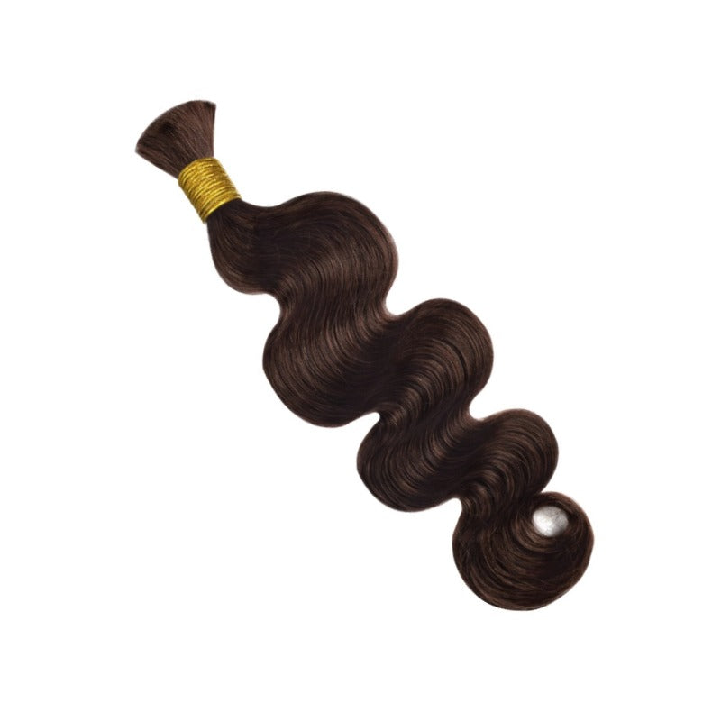 Braiding Hair - #2 Dark Brown Body Wave Human Hair	