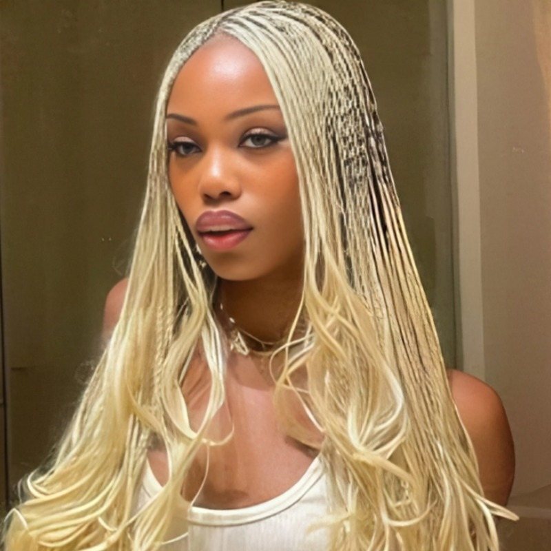 Braiding Hair - #613 Blonde Body Wave Human Hair