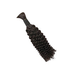 Braiding Hair - #1B Black Jerry Curly Human Hair	