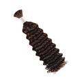 Braiding Hair - #3 Coffee Brown Deep Wave Human Hair	