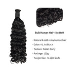 Braiding Hair - #1 Italian Curly Human Hair