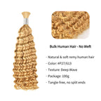 Braiding Hair - #27/613 Deep Wave Human Hair