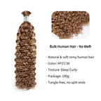 Braiding Hair - #27/30 Deep Curly Human Hair