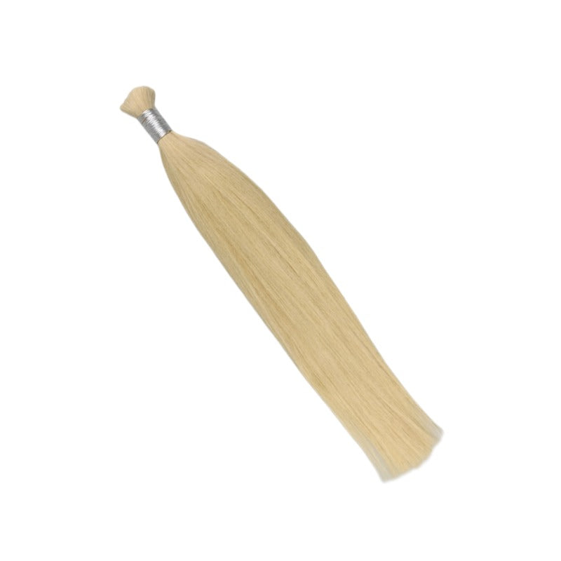 Braiding Hair - #613 Blonde Straight Human Hair	