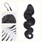 Crochet Hair - #1B Body Wave Human Hair