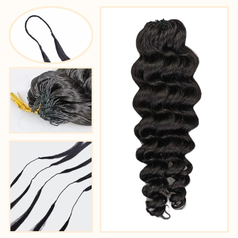 Crochet Hair - #1B Loose Deep Wave Human Hair