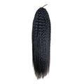 Crochet Hair - #1B Kinky Straight Human Hair