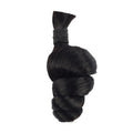 Braiding Hair - #1B Black Loose Wave Human Hair	