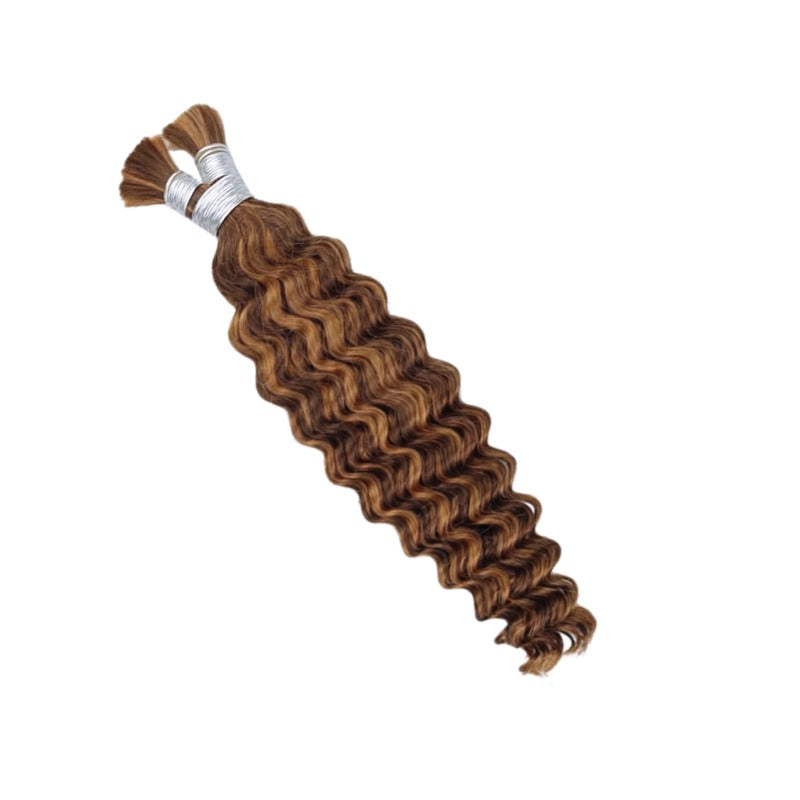 Braiding Hair - #4/30 Deep Wave Human Hair	