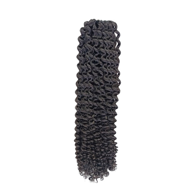 Crochet Hair - #1B Kinky Curly Human Hair