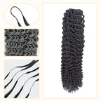 Crochet Hair - #1B Kinky Curly Human Hair