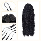 Crochet Hair - #1B Burmese Curly Human Hair