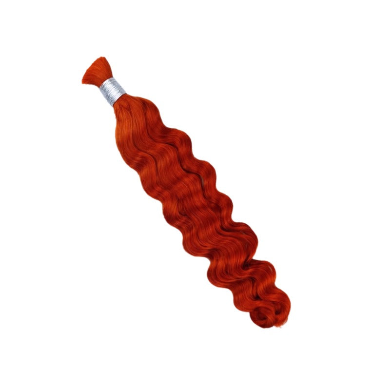 Braiding Hair - #350 Ginger Loose Deep Wave Human Hair	
