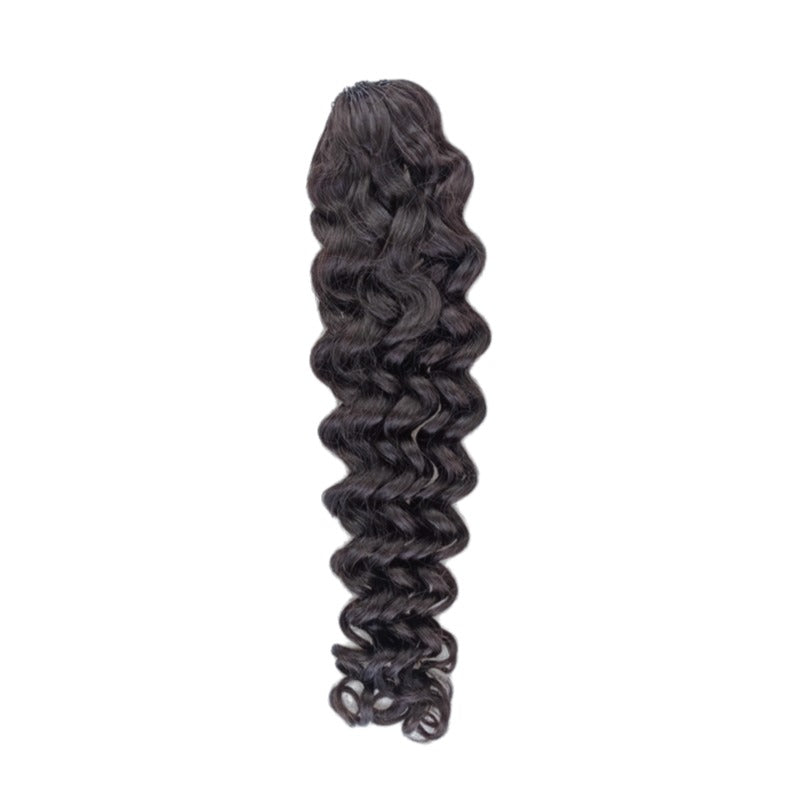 Crochet Hair - #1B Italian Curly Human Hair