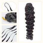 Crochet Hair - #1B Italian Curly Human Hair