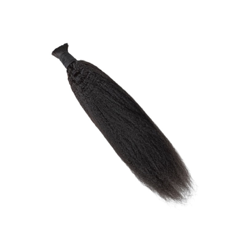 Braiding Hair - #1B Kinky Straight Human Hair	