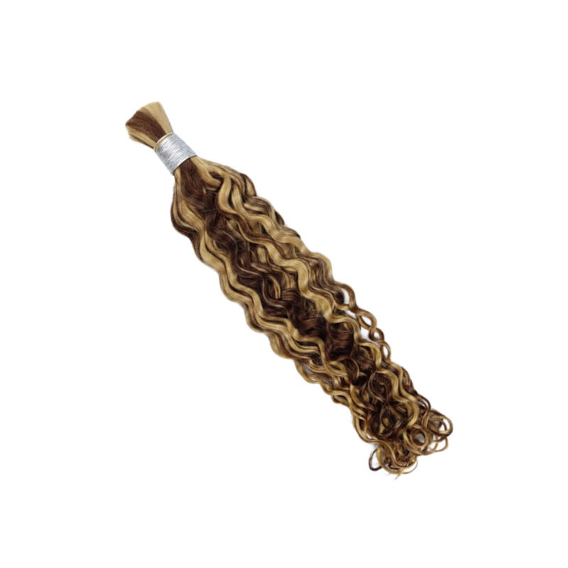 Braiding Hair - #4/27 Italian Curly Human Hair	
