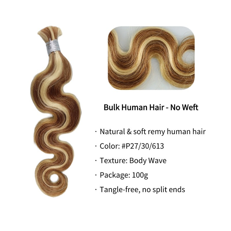 Braiding Hair - #27/30/613 Body Wave Human Hair