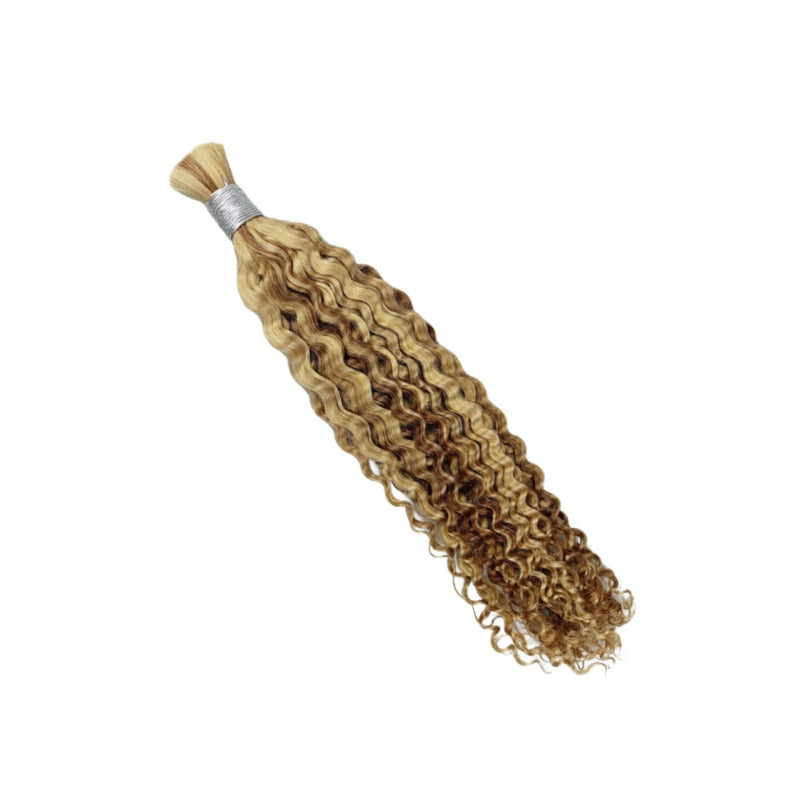Braiding Hair - #27/30/613 Deep Curly Human Hair	