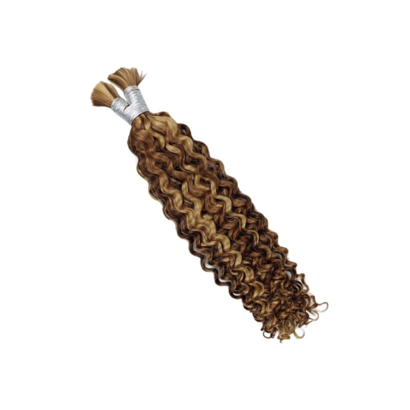 Braiding Hair - #4/27/30 Deep Curly Human Hair	