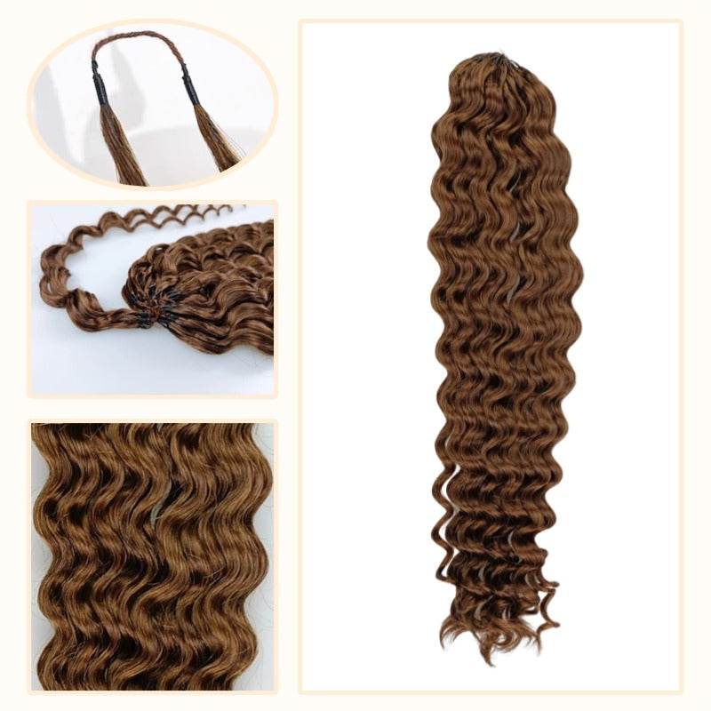 Crochet Hair - #4 Deep Wave Human Hair