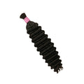 Braiding Hair - #1B Deep Wave Double Drawn Human Hair	