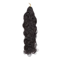 Crochet Hair - #1B Water Wave Human Hair