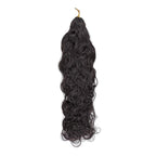 Crochet Hair - #1B Water Wave Human Hair