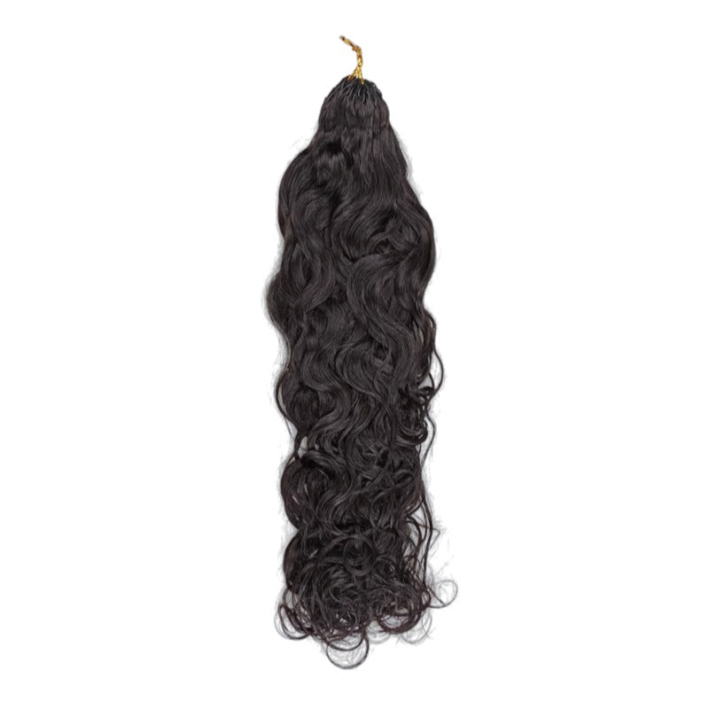 Crochet Hair - #1B Water Wave Human Hair