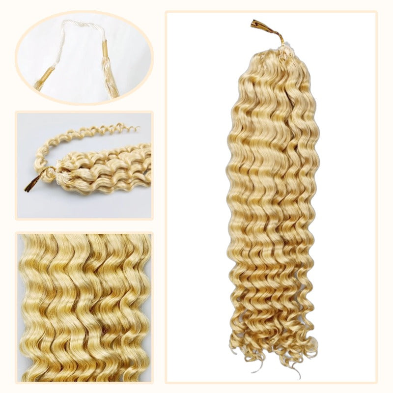 Crochet Hair - #613 Deep Wave Human Hair
