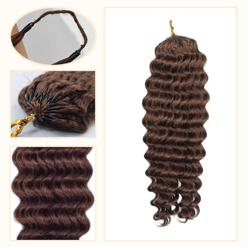 Crochet Hair - #2 Deep Wave Human Hair