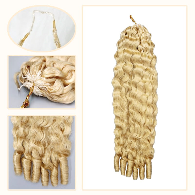 Crochet Hair - #613 French Curly Human Hair