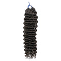 Pre-looped Crochet Hair - #1B Deep Wave Human Hair