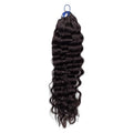 Pre-looped Crochet Hair - #1B Water Wave Human Hair
