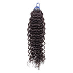 Pre-looped Crochet Hair - #1B Deep Curly Human Hair