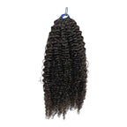 Pre-looped Crochet Hair - #1B Kinky Curly Human Hair
