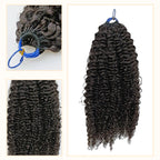 Pre-looped Crochet Hair - #1B Kinky Curly Human Hair